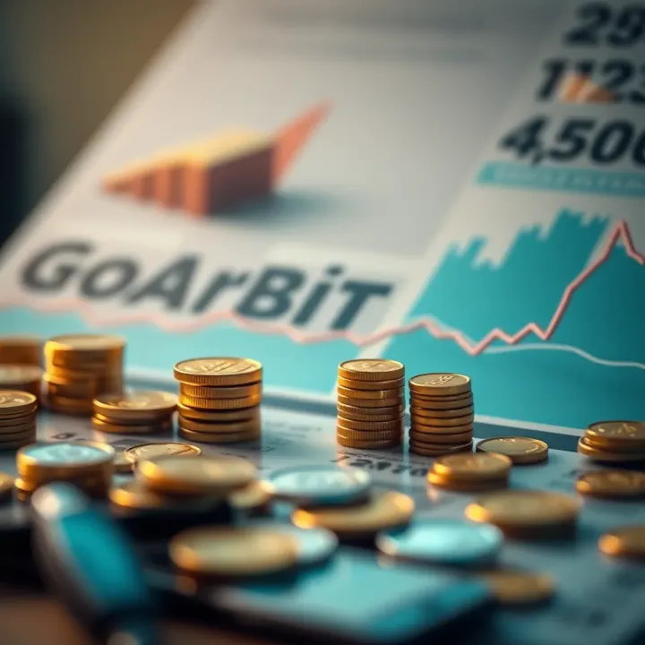 Illustration of financial growth and risk management elements