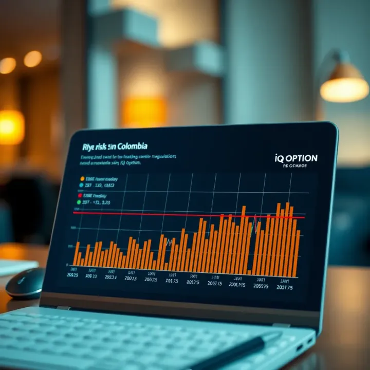 Risk Management and Regulatory Insights for IQ Option Users in Colombia Graph illustrating risks and regulatory considerations for Colombian traders using IQ Option