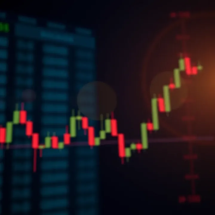 Doji Candlestick Pattern Representing Market Indecision Illustration of a Doji candlestick showing nearly equal open and close prices indicating market indecision