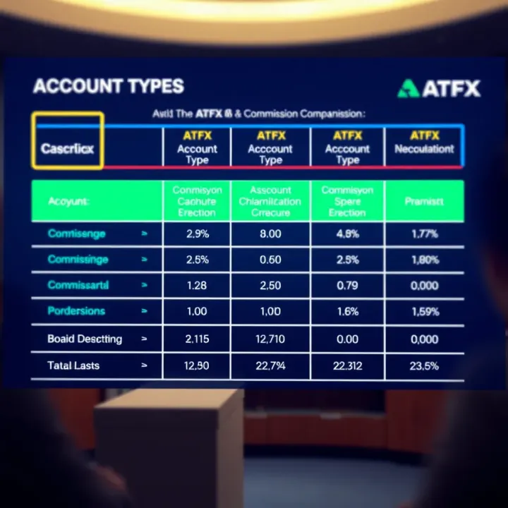 ATFX Account Types and Commission Comparison Comparison of various account types and commission structures offered by ATFX broker