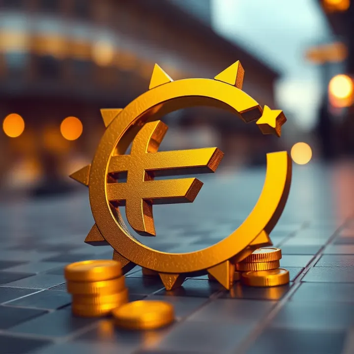 Historical trends of the euro currency value over time