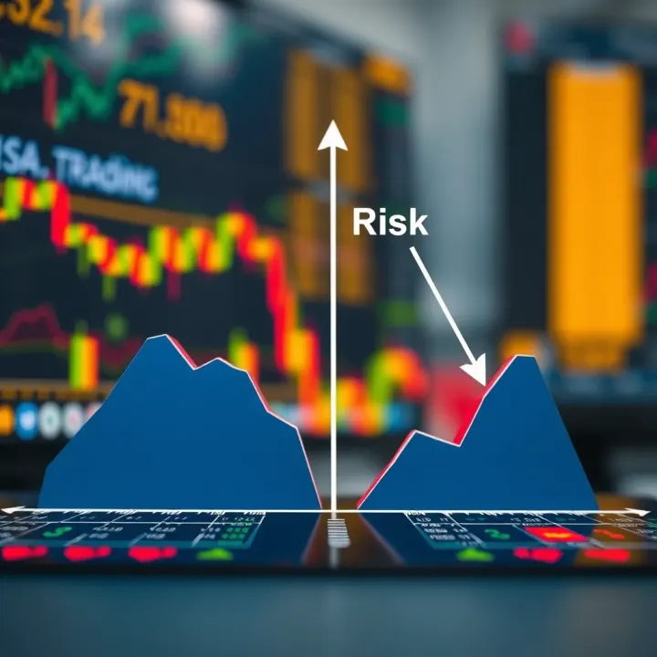 Visual representation showing risk levels and trading durations for Forex and binary options markets