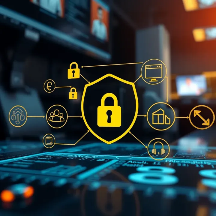 Security and Regulatory Features of Online Loan Platforms Secure online transaction icons representing safety and regulation in financial platforms