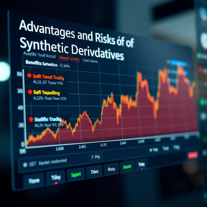 Advantages and Risks of Synthetic Derivatives with Platform Tools Graph showing benefits and risks of synthetic derivatives with trading tools overview