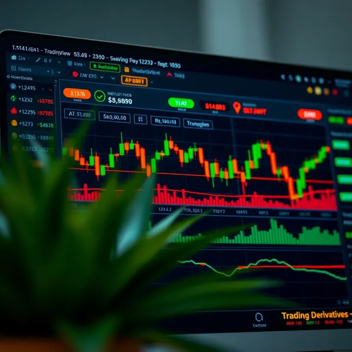 Synthetic Derivatives Analysis on TradingView Chart displaying synthetic derivatives trading on TradingView platform with various technical indicators