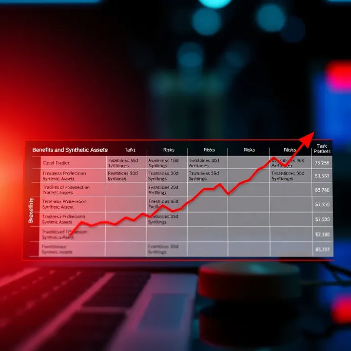 Benefits and Risks of Trading Synthetic Assets Graph showing benefits and risks associated with synthetic trading platforms
