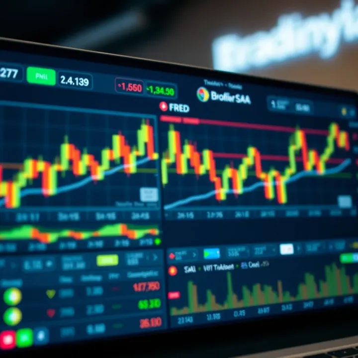 Interactive trading charts on tradingview.deriv.com showing market trends and technical indicators