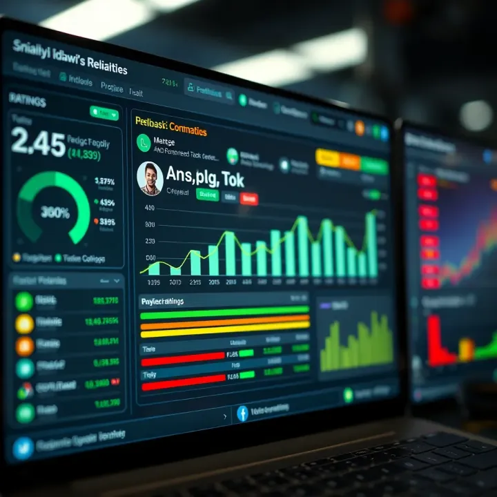 User feedback and ratings displayed on a digital dashboard analyzing Ikiwi’s reliability