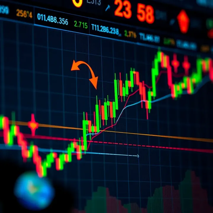 Applying W Pattern Strategy on Market Charts for Trading Decisions Annotated trading chart highlighting key entry and exit points using W pattern strategy