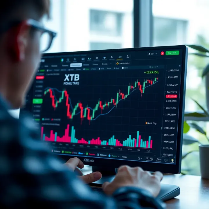 XTB Trading Platform Overview for Colombian Investors Overview of XTB trading platform interface showing market charts and trading options
